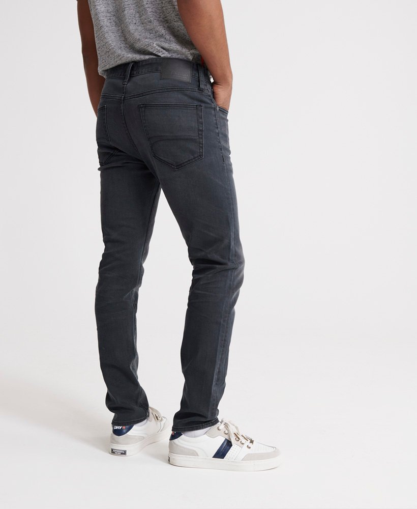 Mens - 03 Tyler Slim Jeans in Portland Washed Black | Superdry UK