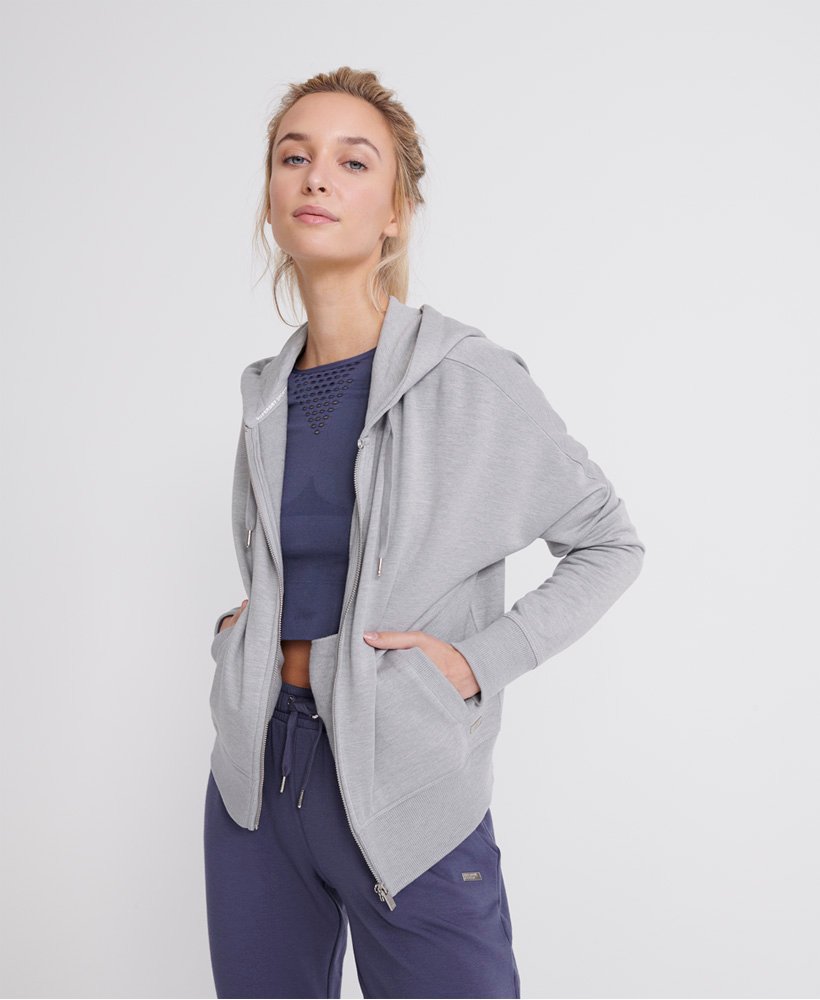 superdry grey zip hoodie