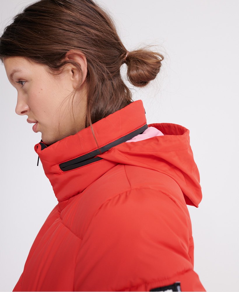Womens - Long Sleeved Essentials Padded Jacket in Apple Red | Superdry UK
