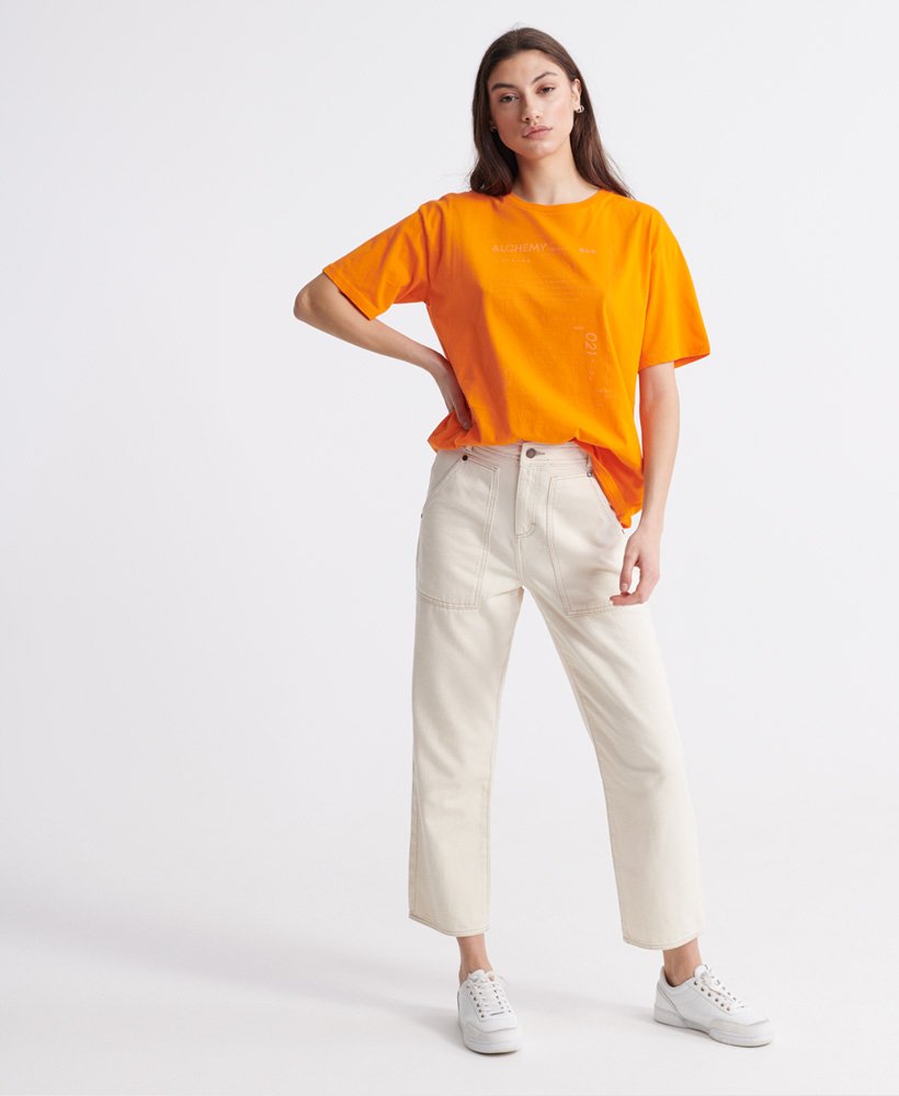 Superdry Desert Oversized T skjorte Dame T skjorter Superdry Desert Oversized T skjorte Dame T skjorter