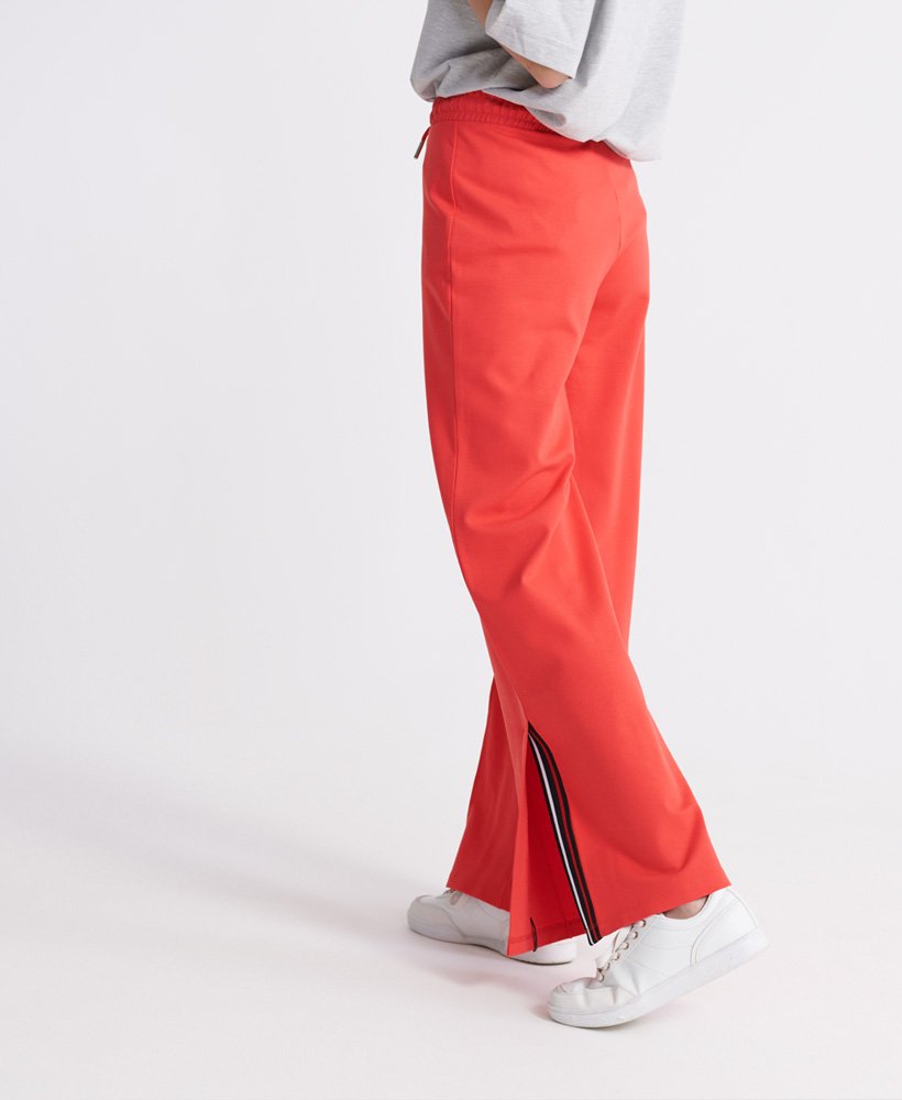 Womens - Edit Wide Leg Joggers in Festive Red | Superdry UK