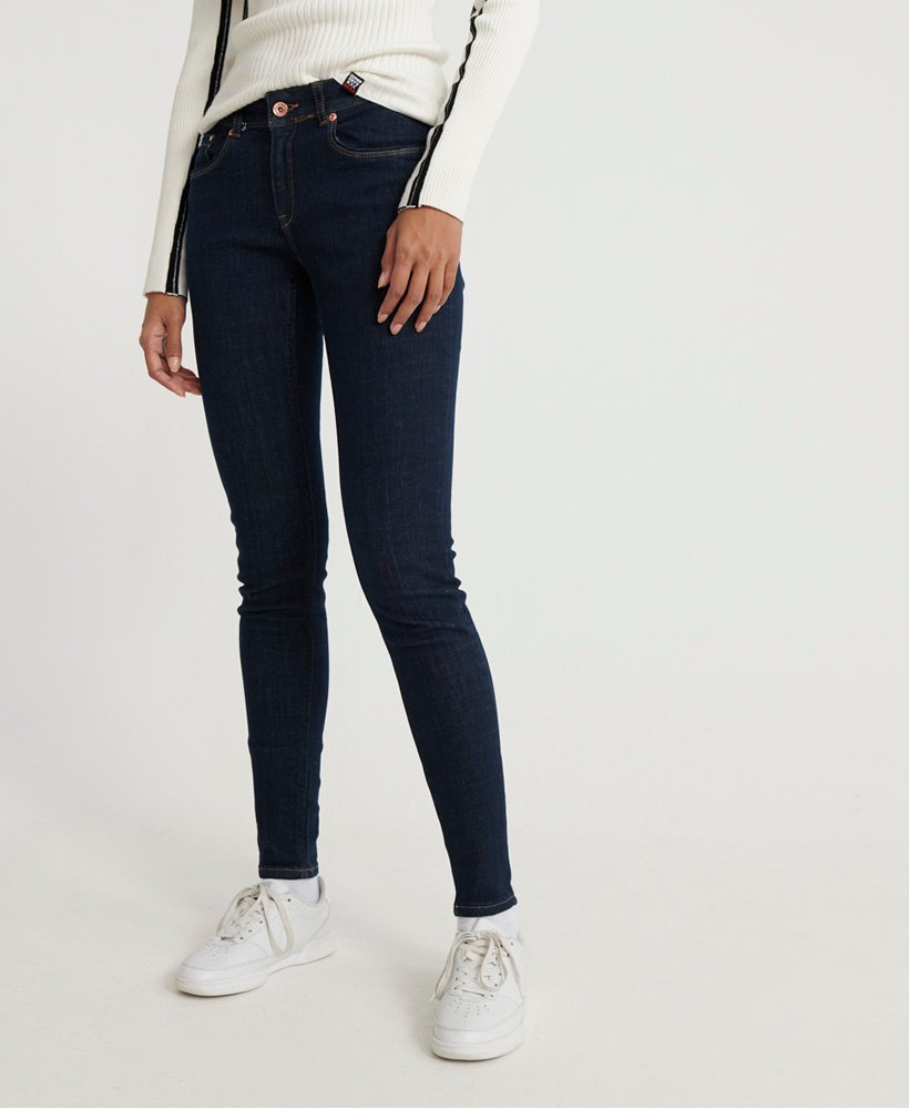 Womens - Cassie Skinny Jeans in Black | Superdry UK