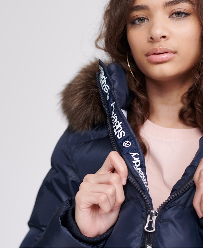 Superdry sport puffer borg crop 2024 jacket