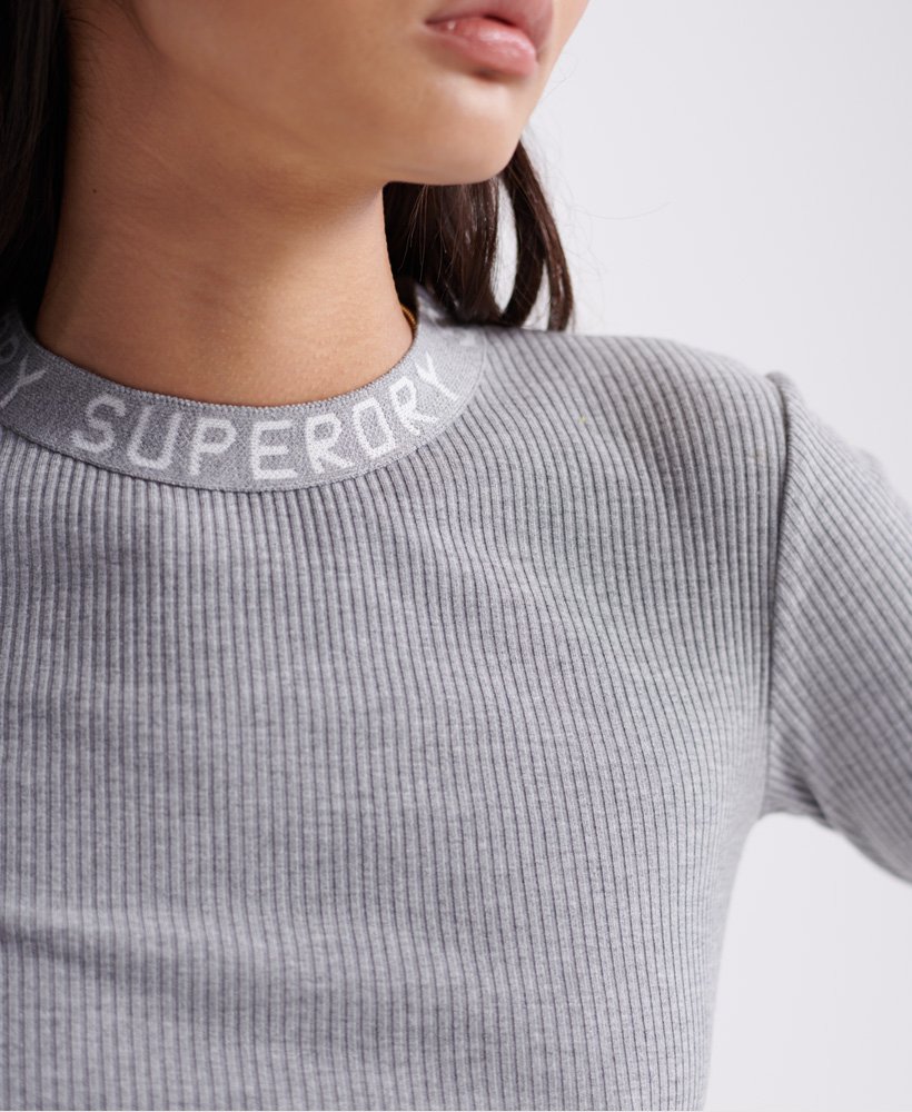 Superdry Jacquard Midi Bodycon långärmad klänning Tjejer Superdry Jacquard Midi Bodycon långärmad klänning Tjejer