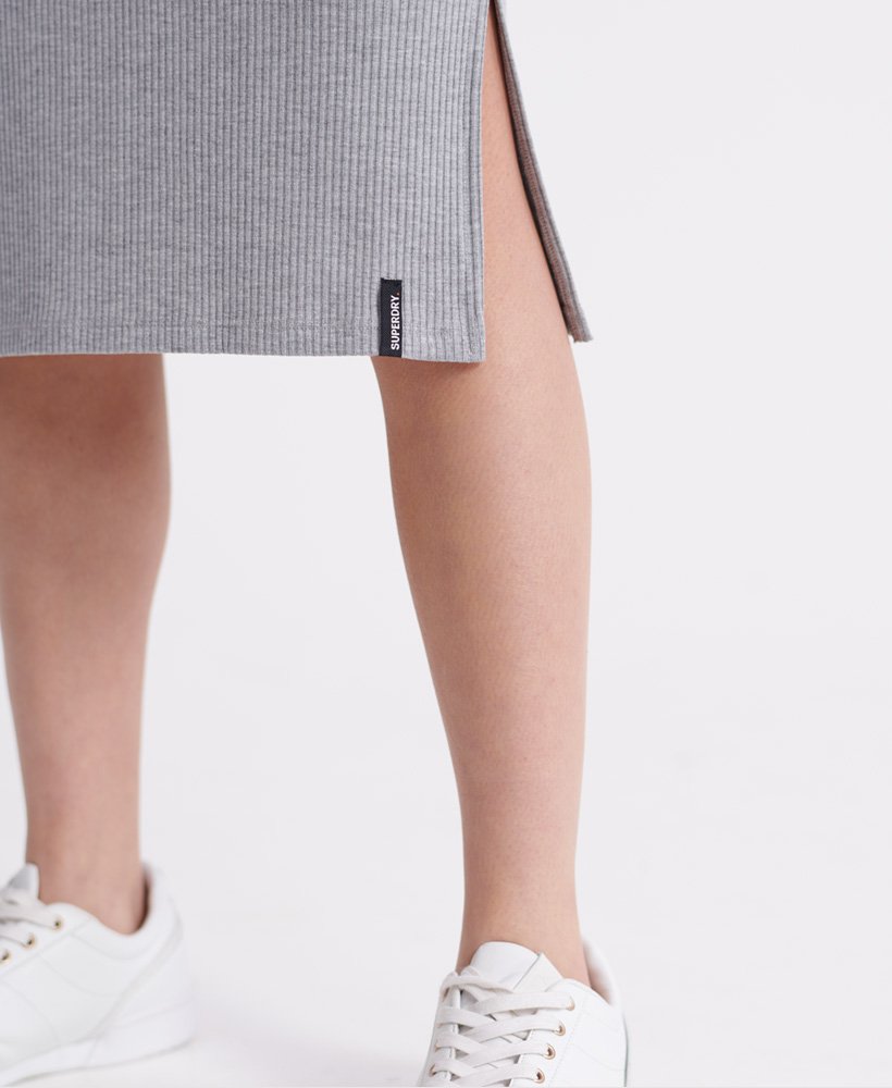 Superdry Jacquard Midi Bodycon långärmad klänning Tjejer Superdry Jacquard Midi Bodycon långärmad klänning Tjejer