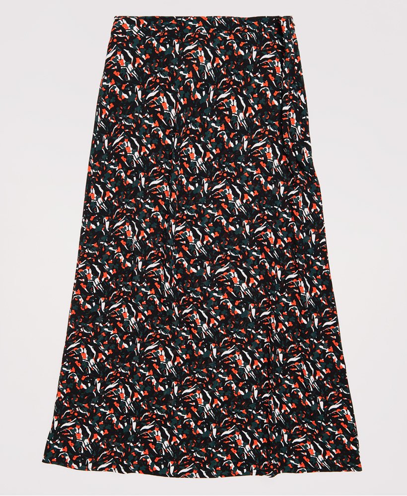 Womens - Canyon Midi Skirt in Abstract Camo | Superdry