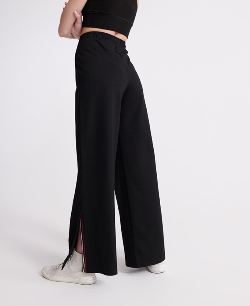 Womens - Edit Wide Leg Joggers in Black | Superdry