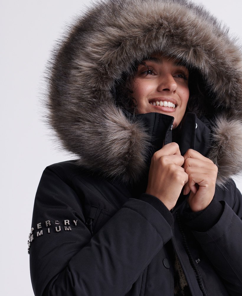Superdry Premium Down Classics Alps Parka Coat - Womens Womens Sale ...