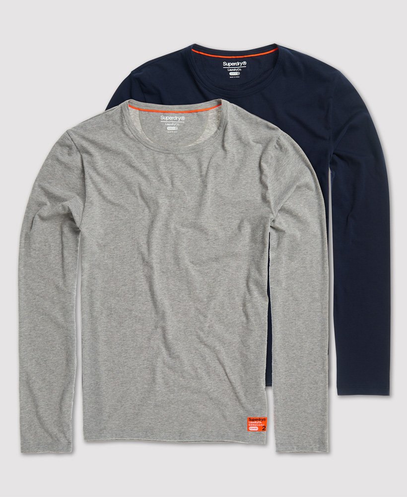Superdry Laundry T shirts med tætsiddende pasform, 2 pak Superdry Laundry T shirts med tætsiddende pasform, 2 pak