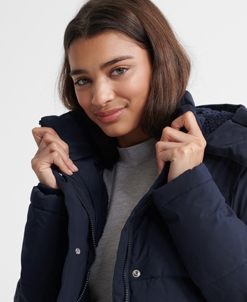 Womens - Heritage Padded Jacket in Navy | Superdry