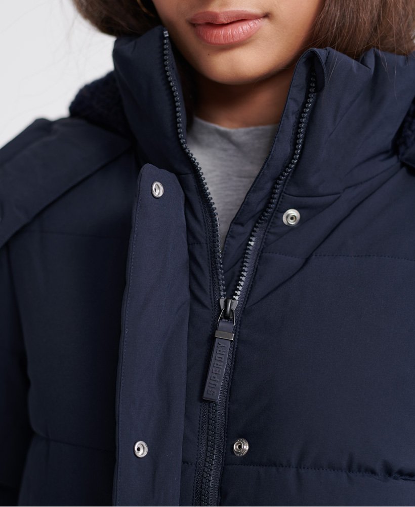 Womens - Heritage Padded Jacket in Navy | Superdry