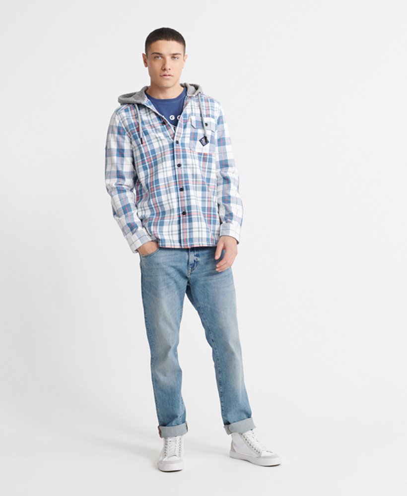 Superdry Denim Goods skjorte med hette Herre Sale View All Superdry Denim Goods skjorte med hette Herre Sale View All