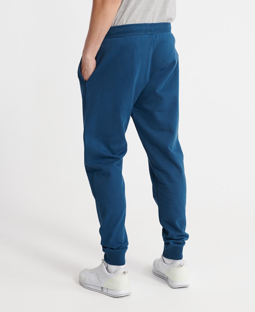 Mens - Organic Cotton Standard Label Loopback Joggers in Pilot Mid Blue ...