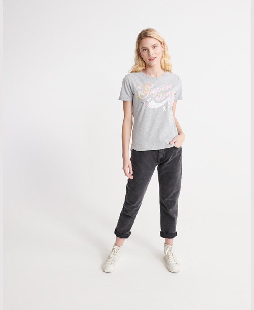 SuperDry - Script Sequin T-shirt