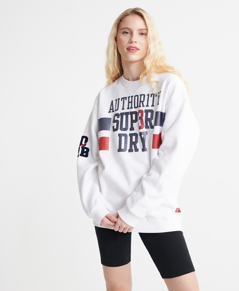 Download Womens - SDQB Authority Crew Neck Sweatshirt in Optic ...