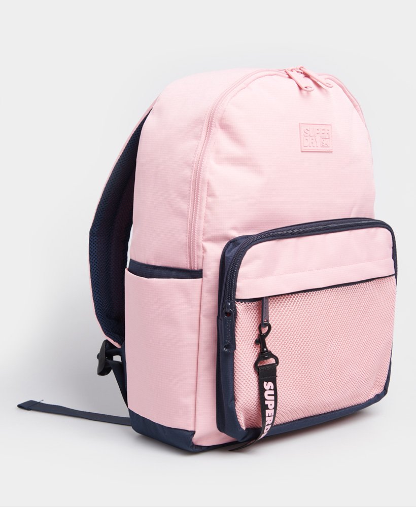 Womens - Mesh Pocket Backpack and Pencil Case in Pink | Superdry