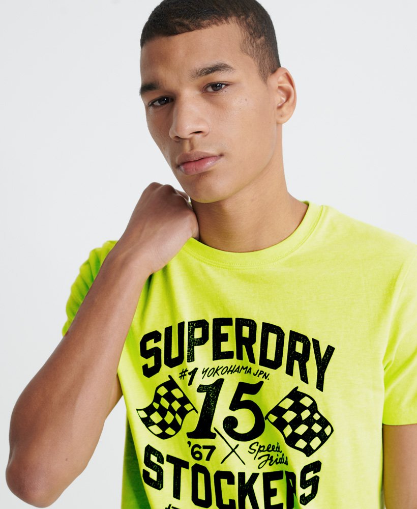 Superdry yellow t shirt hotsell