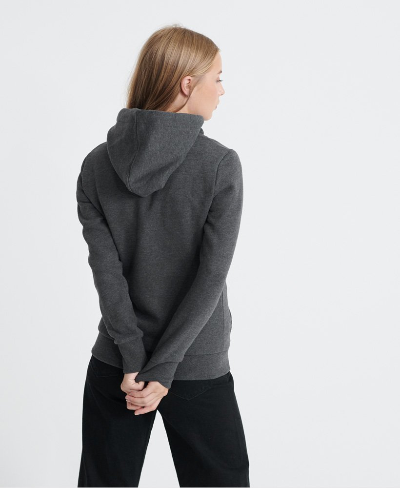 Women's Embellished Hoodie in Charcoal