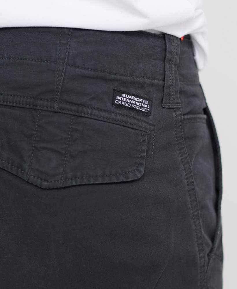 Mens - Core Cargo Pants in Washed Black | Superdry UK