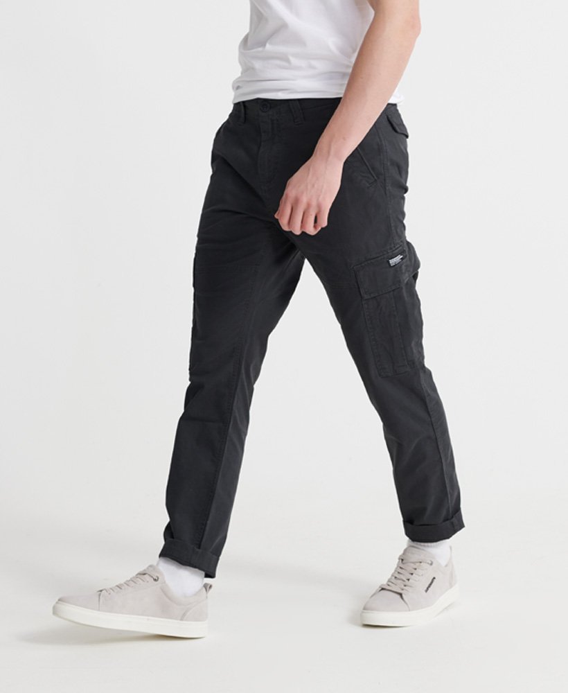 Mens - Vintage Tapered Cargo Pants in Nordic Chrome Navy | Superdry UK