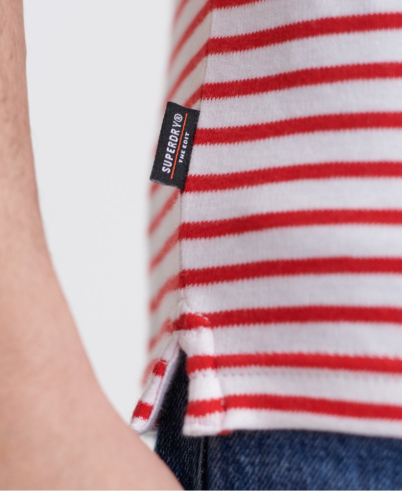 Download Mens - Edit Pima Short Sleeve Polo Shirt in Red Stripe ...