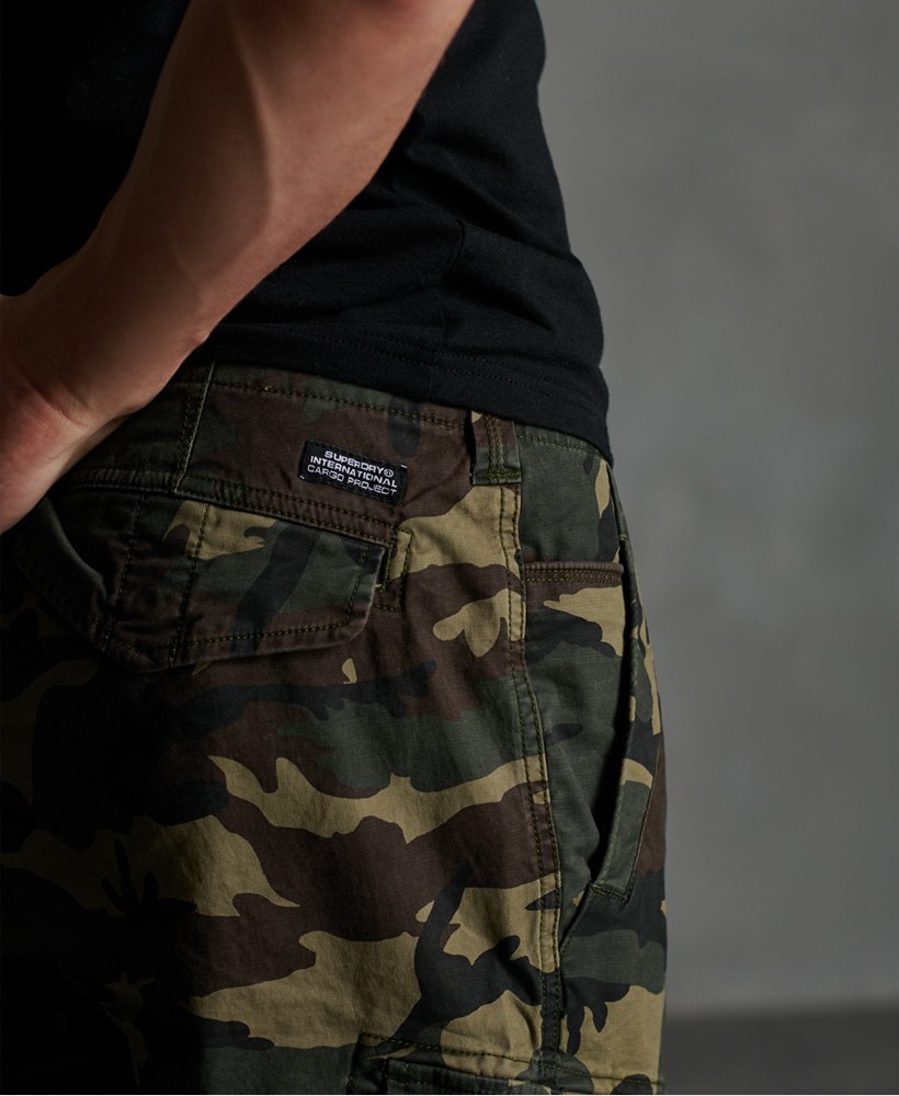 Mens - Core Cargo Shorts in Army Camo | Superdry