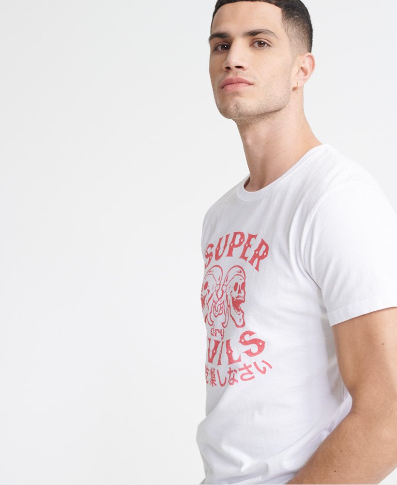 Mens - Military T-Shirt in Optic | Superdry