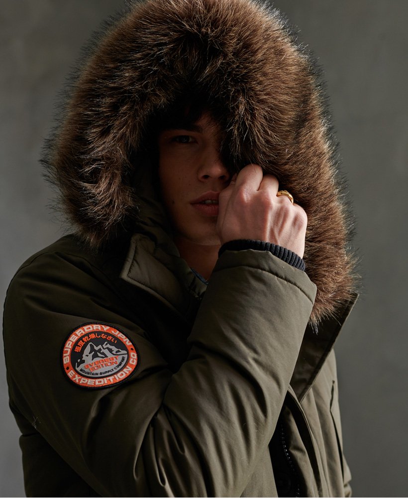 Kaki Militaire Parka Everest - pour Homme