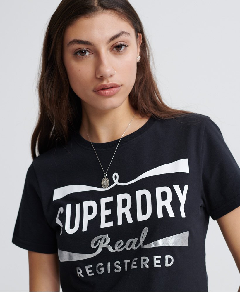 Women's Mono Real T-Shirt in Black | Superdry US