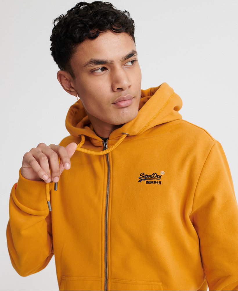 Superdry best sale yellow hoodie