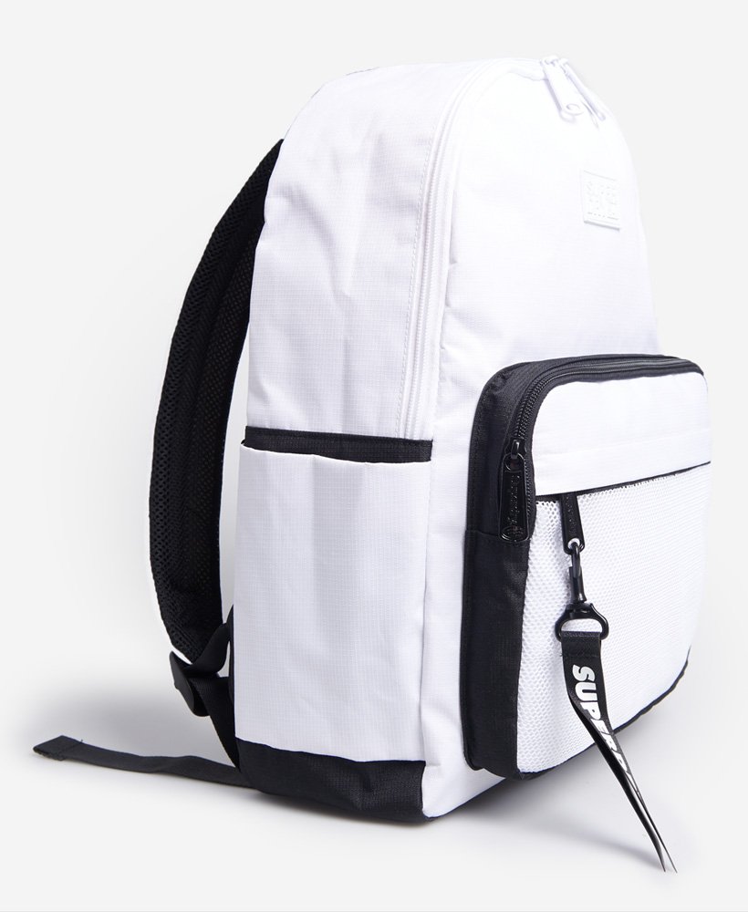 Womens - Mesh Pocket Backpack and Pencil Case in White | Superdry