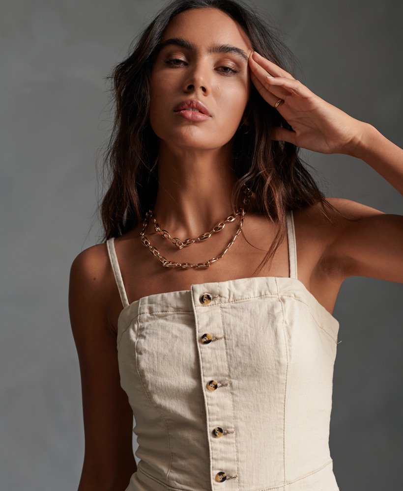 button through jumpsuit