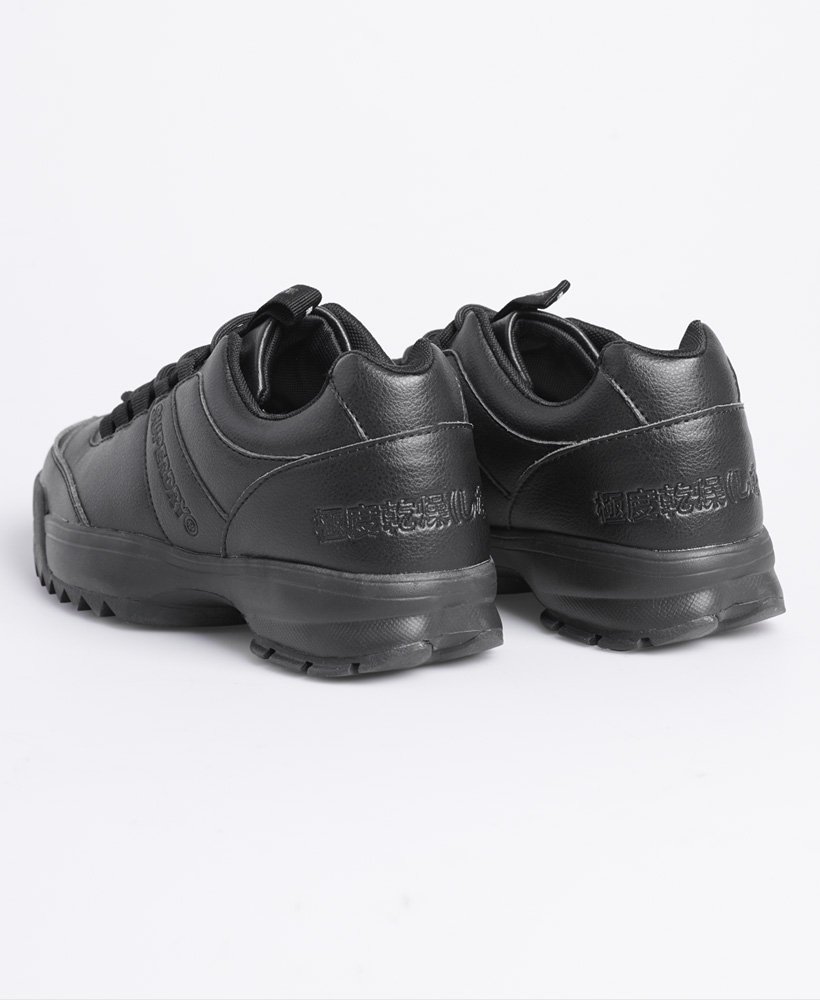 all black chunky trainers