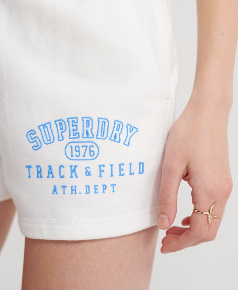 Dames - Track & Field-shorts Cream | Superdry NL