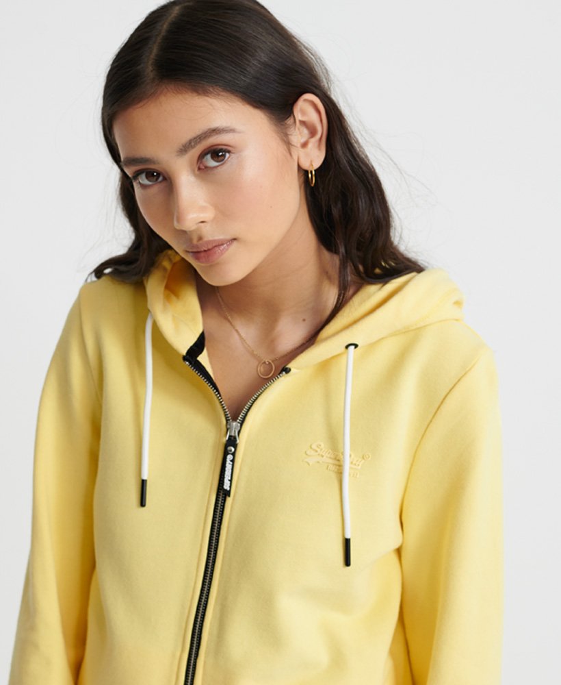 orange label elite loopback zip hoodie