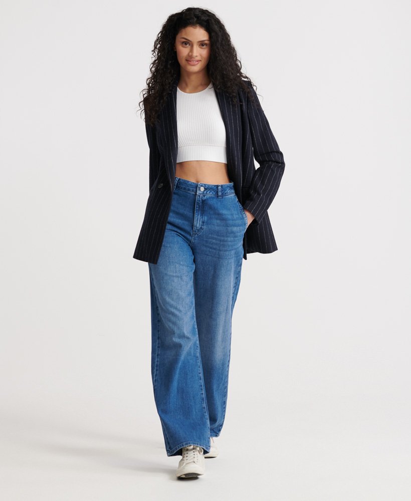 Welp Superdry Tailored jeans met wijde pijpen - Jeans voor Dames ME-85
