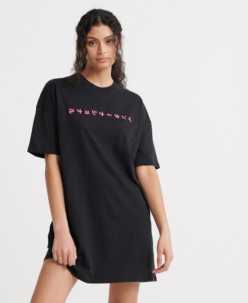 Femme - Robe t-shirt oversize Hyper Noir