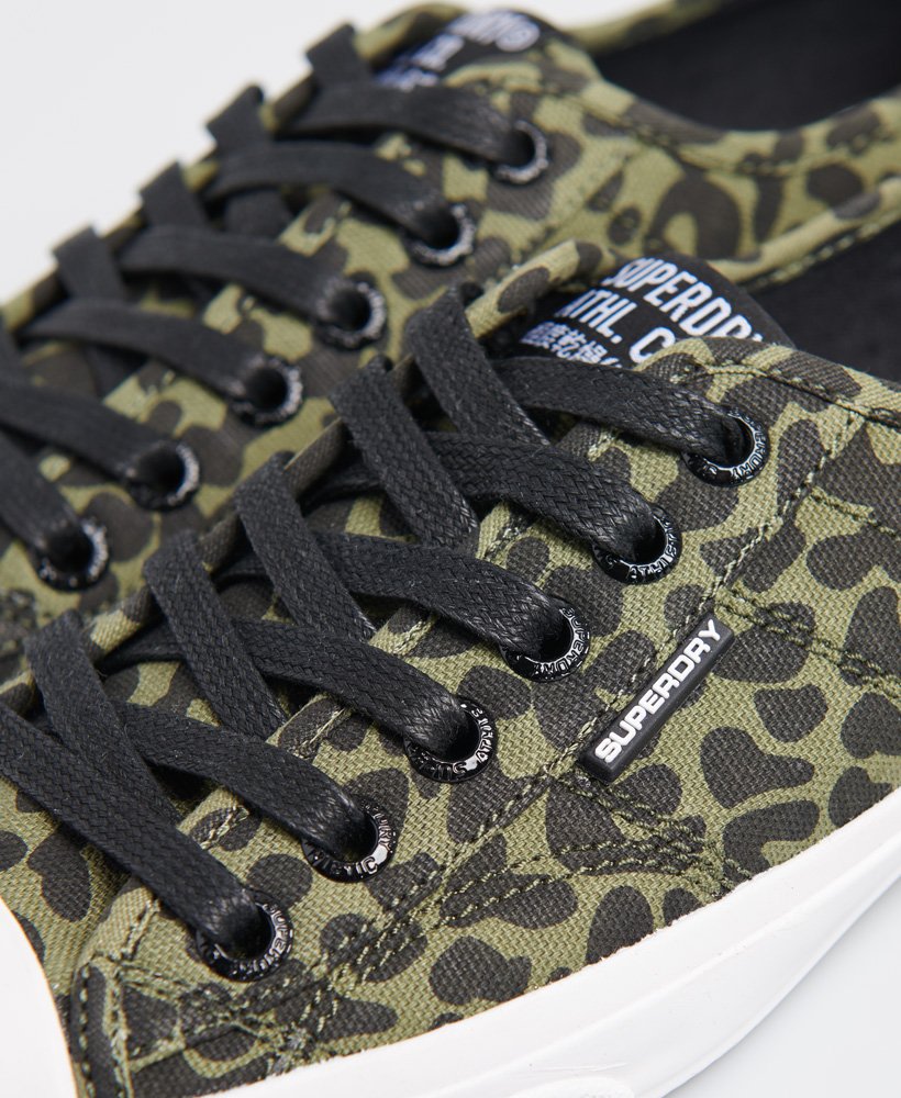 Womens - Low Pro Classic Trainers in Blurred Olive Leopard | Superdry