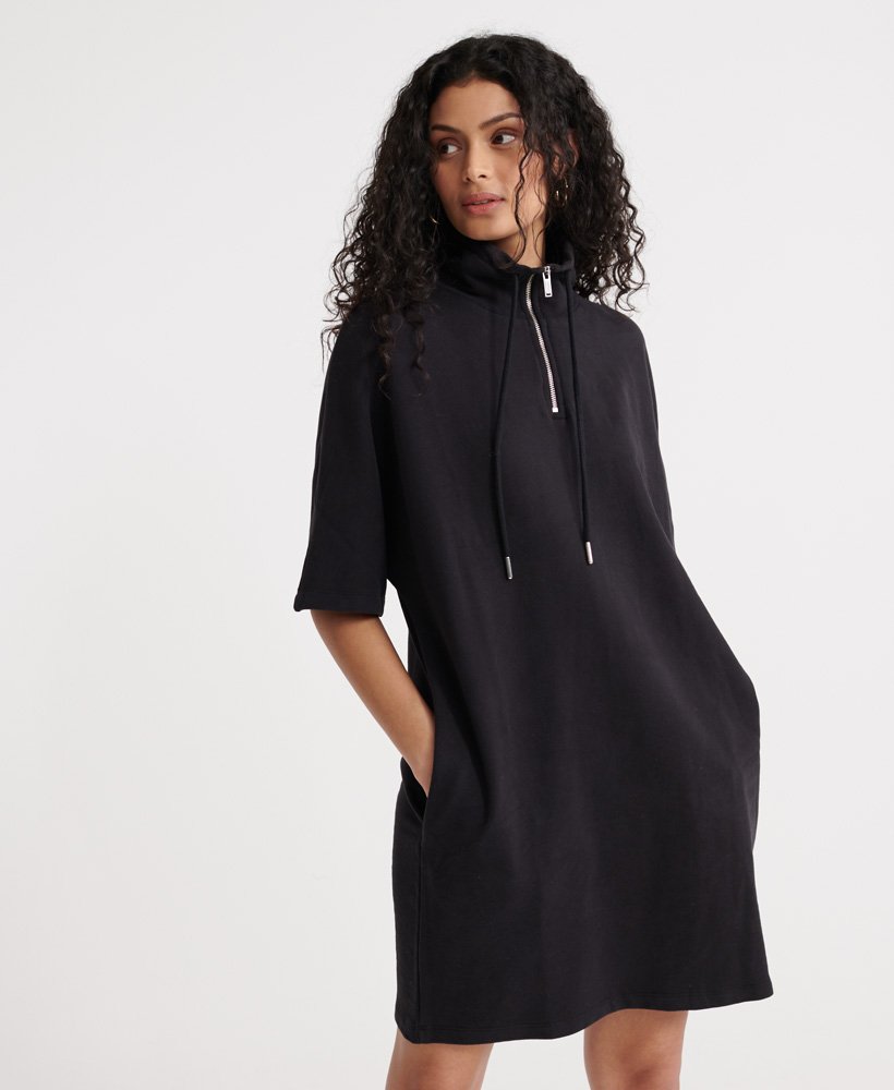 Womens - Urban Sweat Dress in Black | Superdry UK
