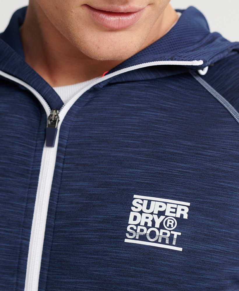 Superdry Sweat à capuche zippé Training Sweats à Capuche pour Homme
