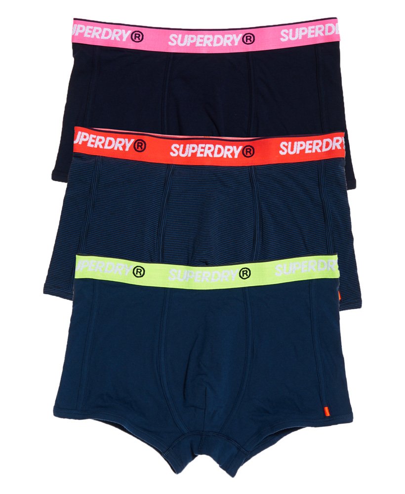 Pack of 3 Superdry Mens O L Sport Trunk Triple Pack Boxer Briefs 