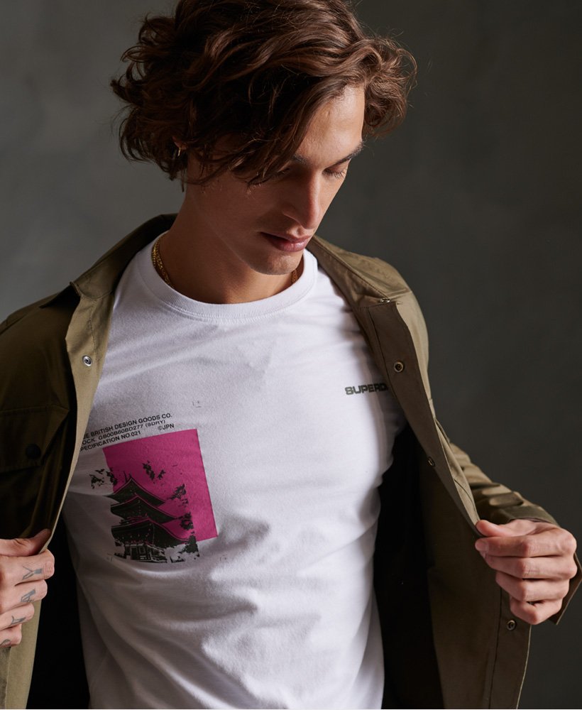 Superdry Japan Code T skjorte med lange ermer Herre T skjorter Superdry Japan Code T skjorte med lange ermer Herre T skjorter