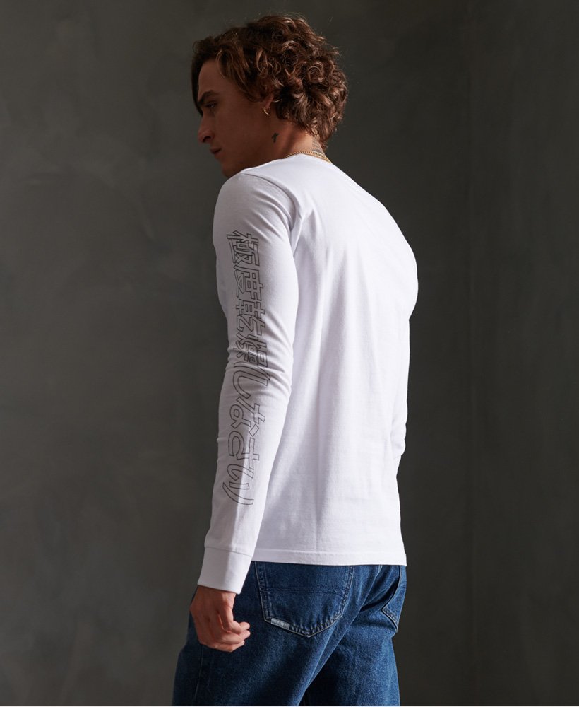 Superdry Japan Code T skjorte med lange ermer Herre T skjorter Superdry Japan Code T skjorte med lange ermer Herre T skjorter