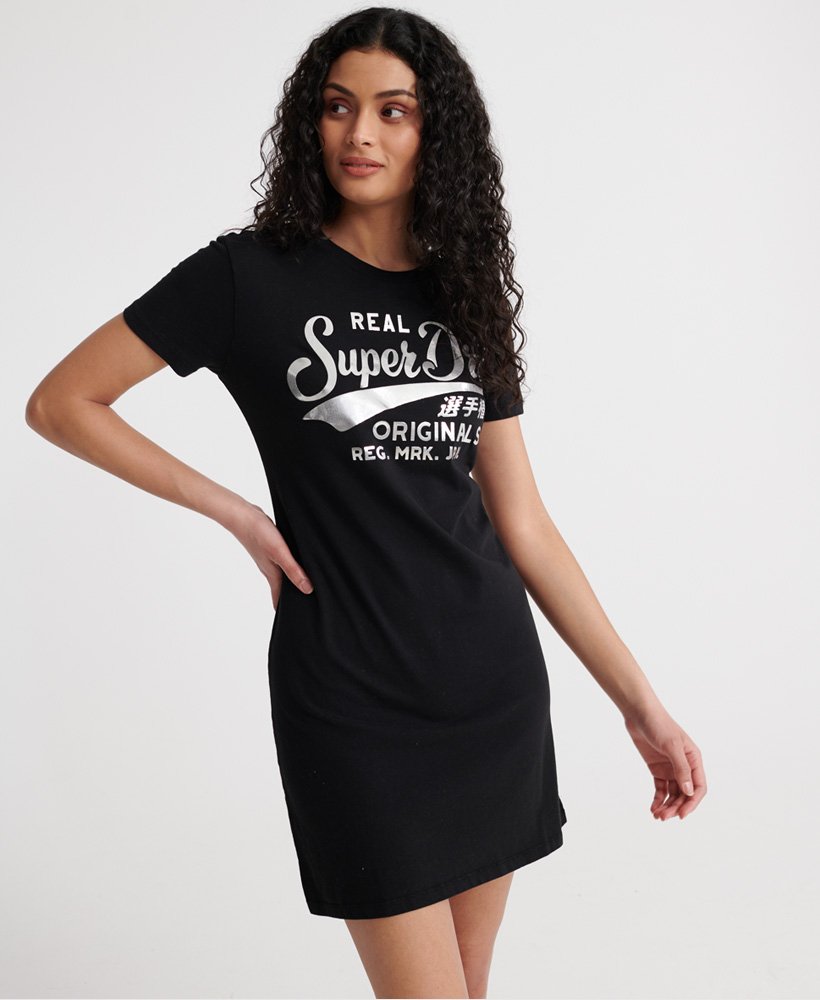 Womens - Core T-Shirt Dress in Black 