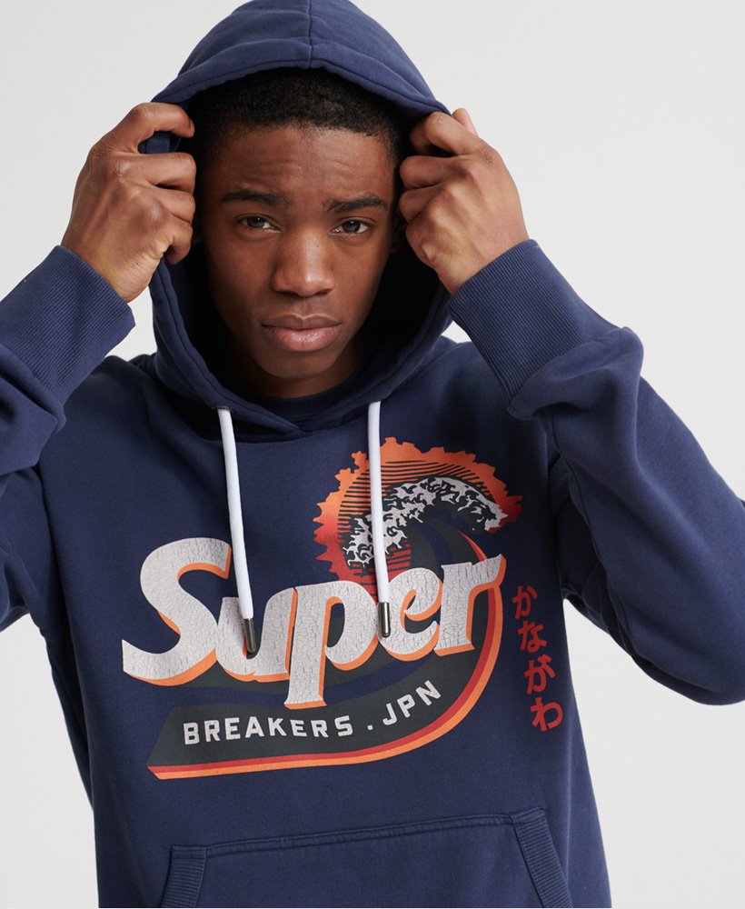 Superdry Shapers N Makers huvtröja med borstat foder Superdry Shapers N Makers huvtröja med borstat foder