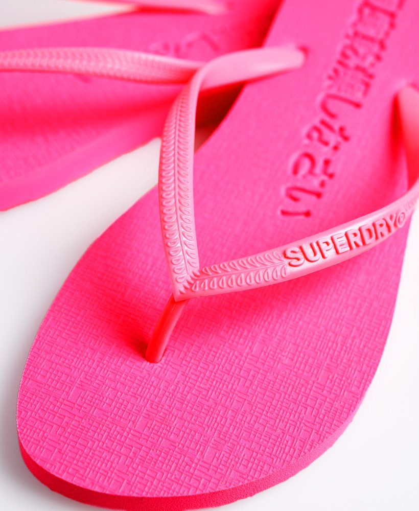 Womens - Super Sleek Fluro Flip Flop in Fluro Pink | Superdry