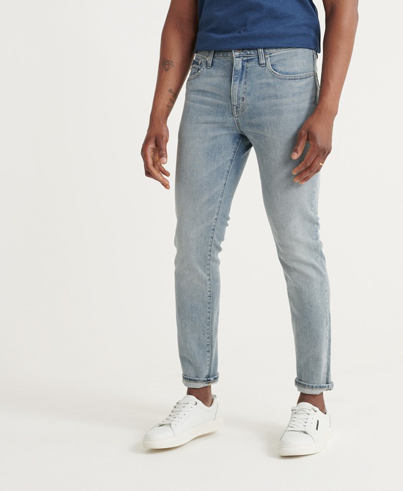 Mens - 03 Tyler Slim Jeans in El Passo Vintage Blue | Superdry UK
