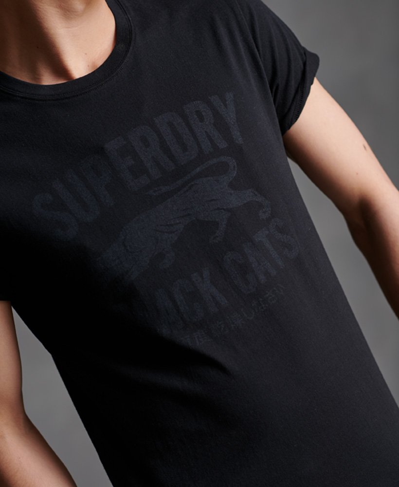 Mens Military TShirt in Black Superdry