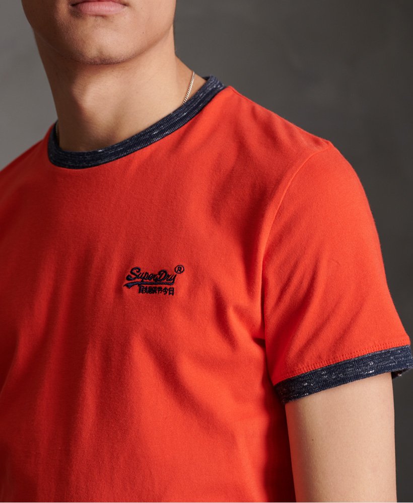 Superdry Ringer T skjorte i økologisk bomull Herre T skjorter Superdry Ringer T skjorte i økologisk bomull Herre T skjorter