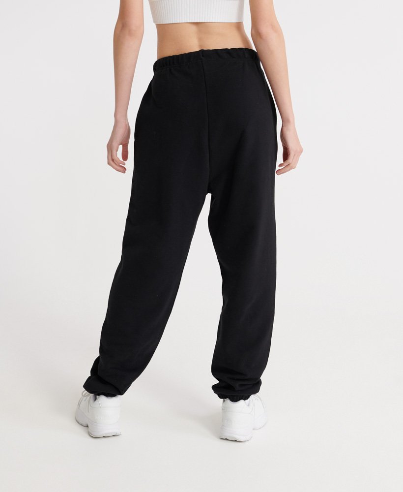 Womens - Era Boyfriend Loopback Joggers in Black | Superdry